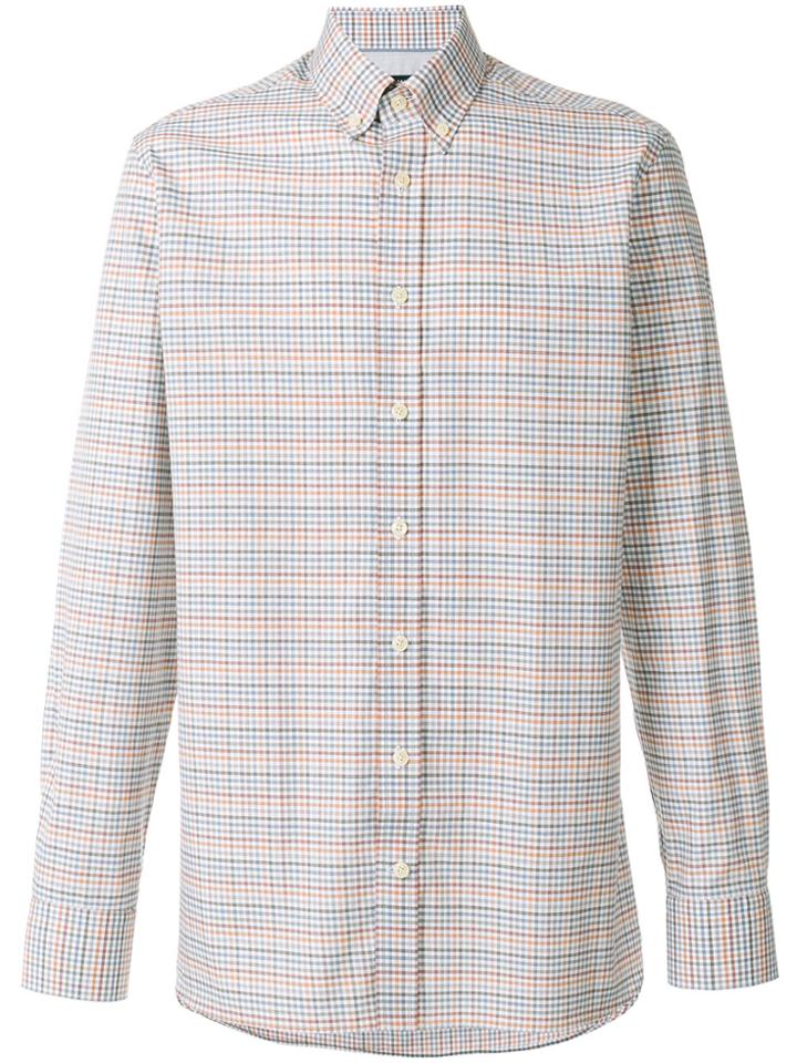 Hackett Checked Shirt - White