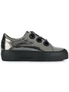 Kennel & Schmenger Metallic Platform Sneakers - Silver