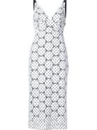 Rebecca Vallance 'ciao Bella' Plunge Dress, Women's, Size: 8, White, Cotton