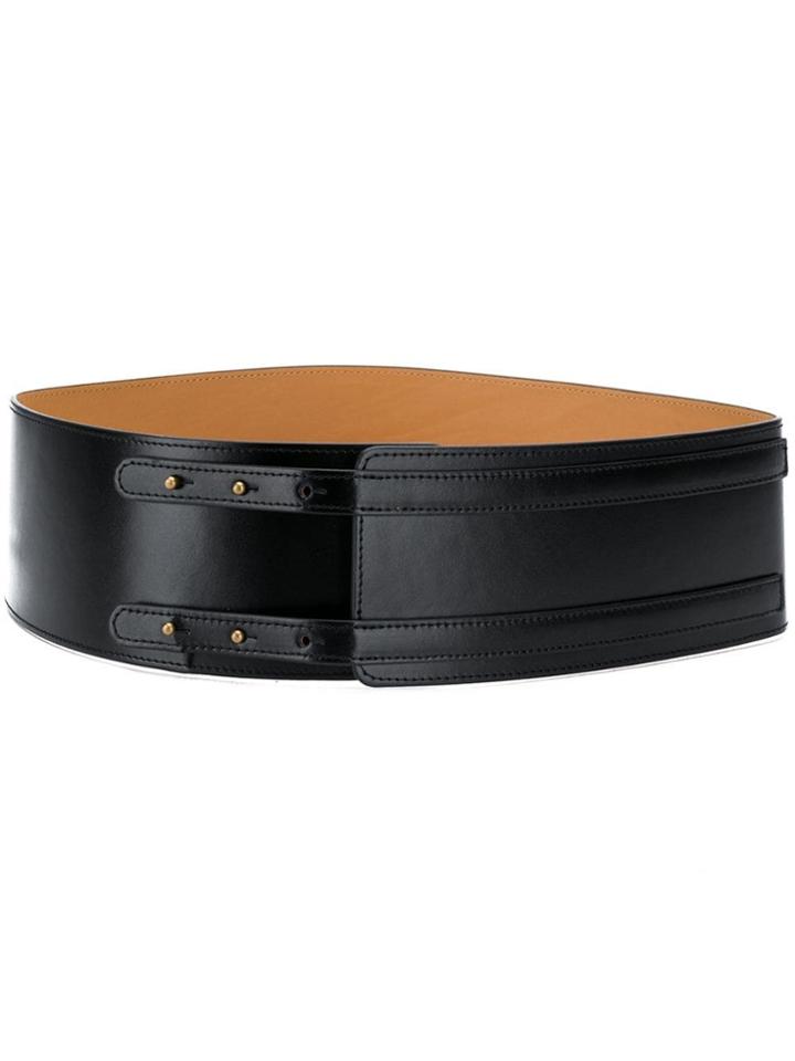 Max Mara Studio Double Strap Belt - Black