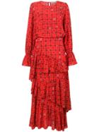Preen Line Amina Floral Vine Dress - Red