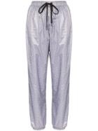 Natasha Zinko High-waisted Motif Track Pants - Grey