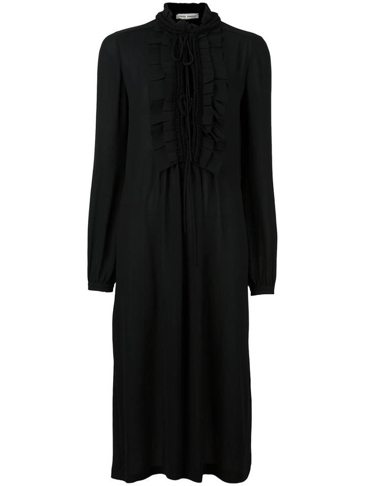 Veronique Branquinho Peasant Dress, Women's, Size: 42, Black, Polyester