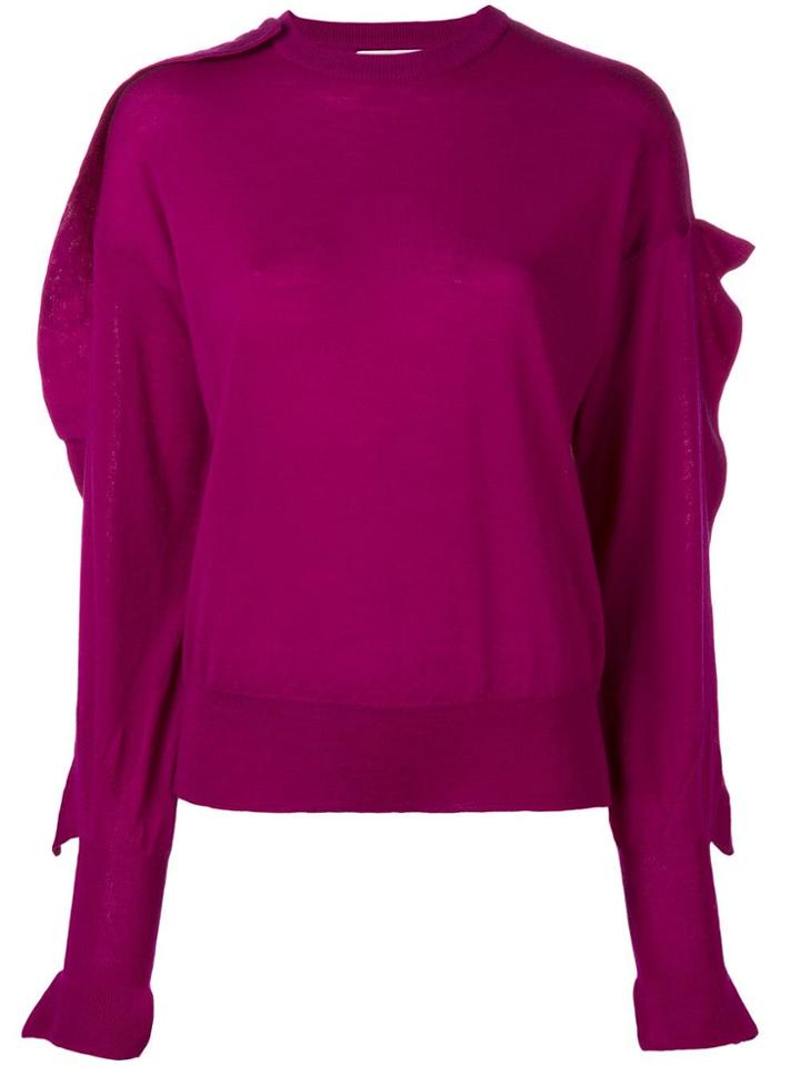Laneus Ruffled Jumper - Purple