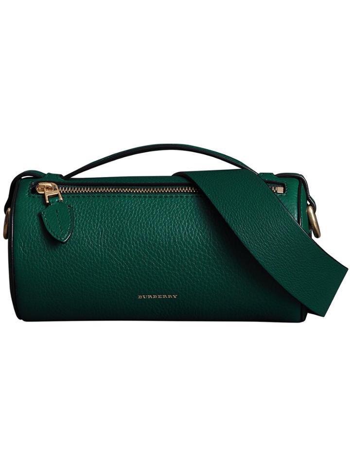 Burberry The Leather Barrel Bag - Green