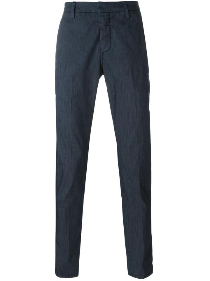 Dondup Slim Fit Trousers, Men's, Size: 30, Blue, Cotton/polyester/spandex/elastane