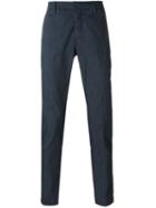 Dondup Slim Fit Trousers, Men's, Size: 30, Blue, Cotton/polyester/spandex/elastane