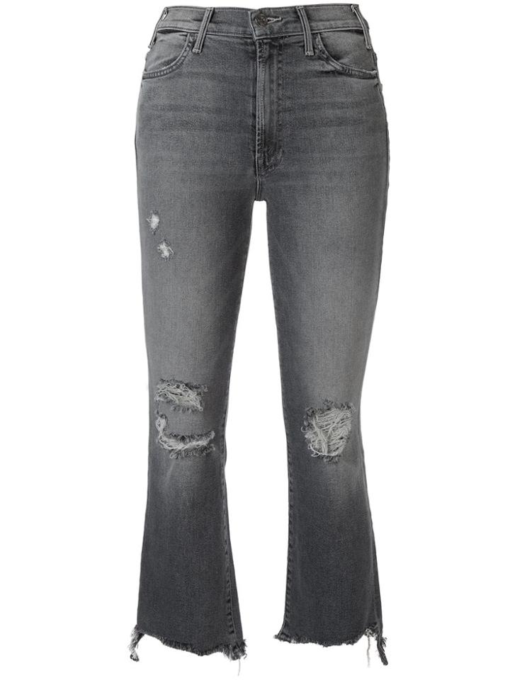 Mother The Hustler Cropped Jeans - Grey