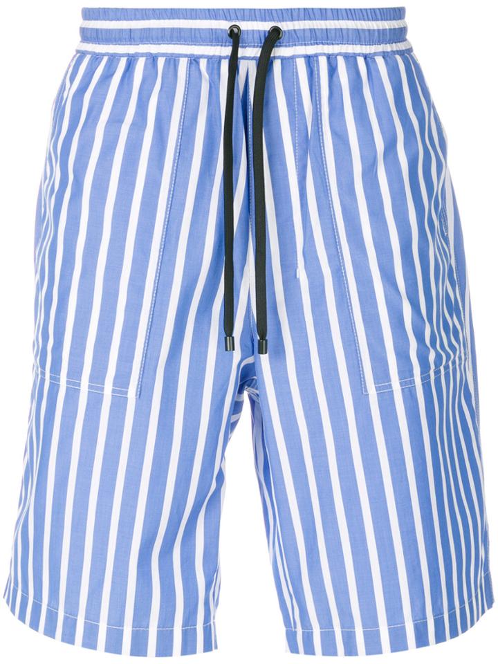 Ami Alexandre Mattiussi Elasticated Waist Bermuda Short - Blue