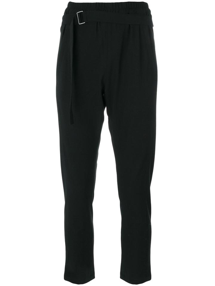 Ann Demeulemeester Belted Track Pants - Black
