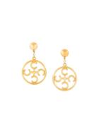 Moschino Vintage Circle Clip-on Earrings, Women's, Metallic