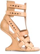 Rick Owens Cyclops Cantilevered Sandals, Women's, Size: 38, Nude/neutrals, Leather/other Fibers