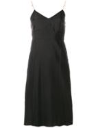 Helmut Lang Slim Fit Slip Dress - Black