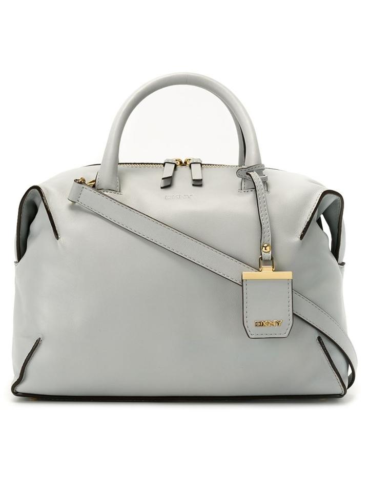 Dkny Top Zip Tote, Women's, Grey, Leather