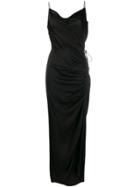 Veronica Beard Gathered Side Dress - Black