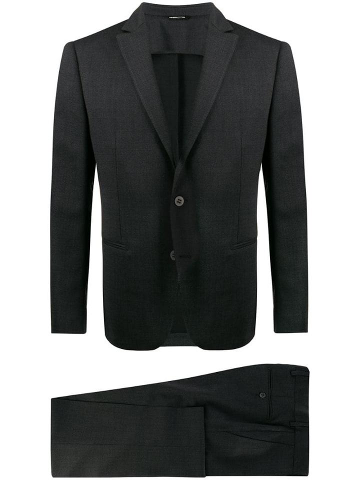 Tonello Slim-fit Formal Suit - Black