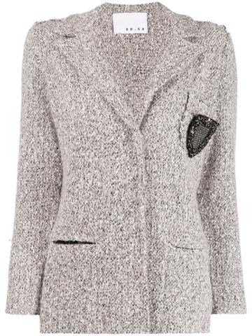 20:52 Single-breasted Tweed Blazer - Pink