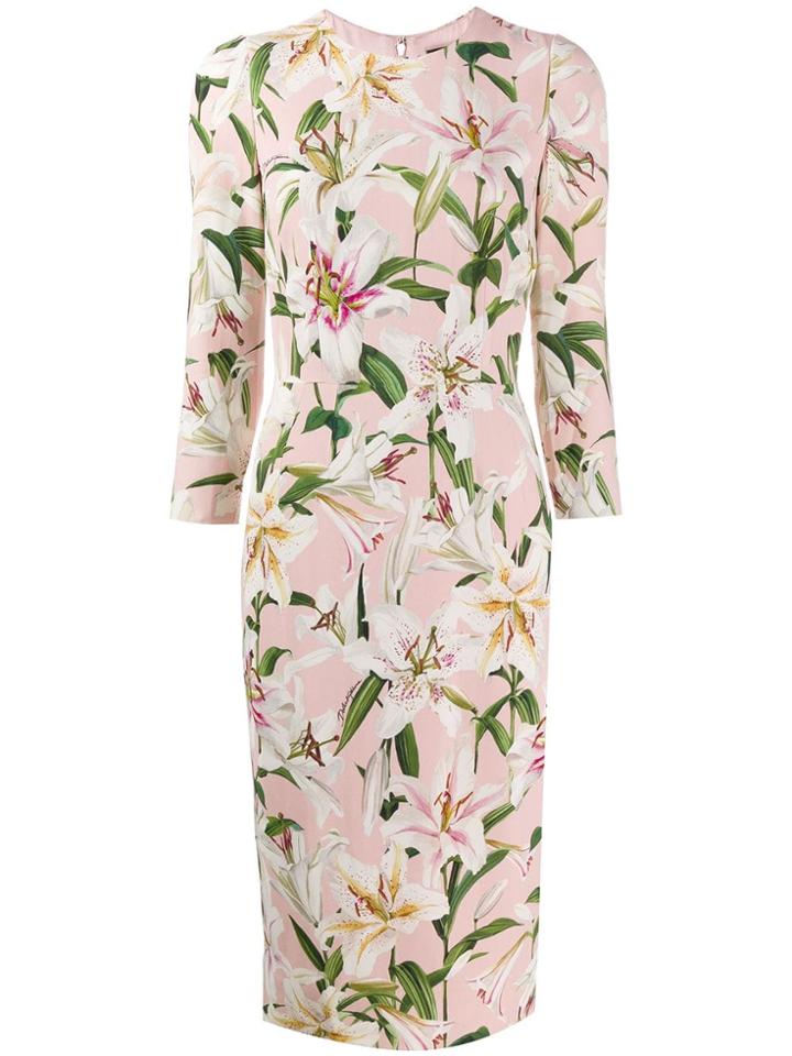 Dolce & Gabbana Cady Dress - Pink