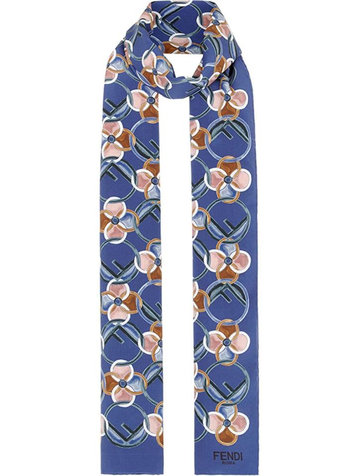 Fendi F Is Fendi Stole - Blue