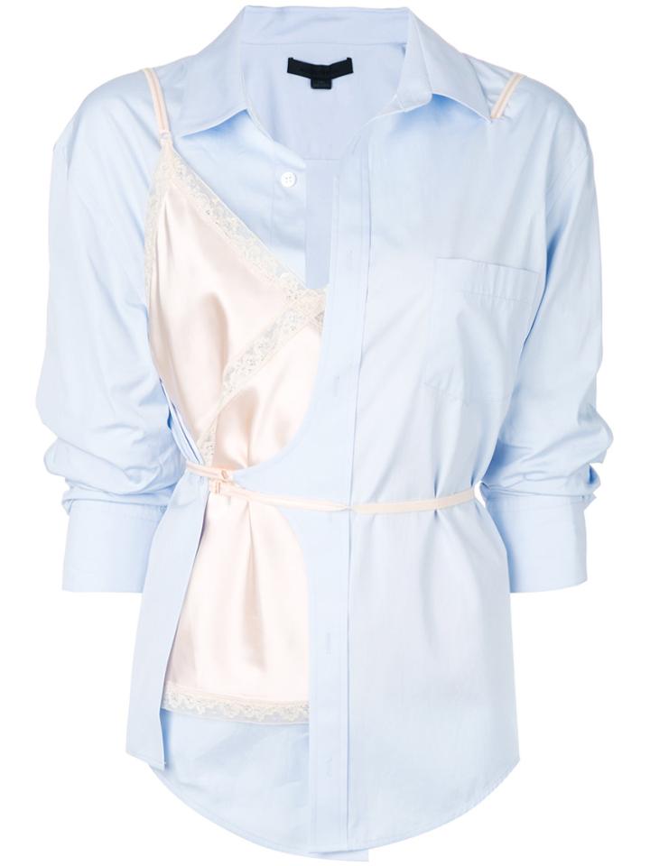 Alexander Wang Asymmetric Detail Shirt - Blue