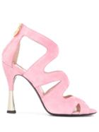 Escada Cut Out Sandals - Pink