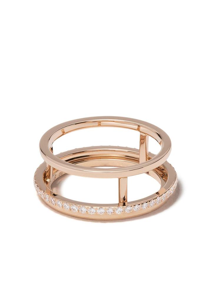 De Beers 18kt Rose Gold The Horizon Diamond Band