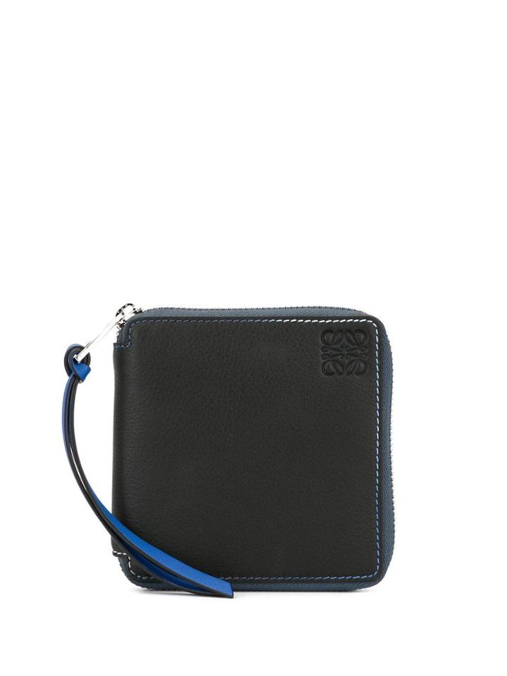 Loewe Rainbow Squared Zipped Wallet - Blue