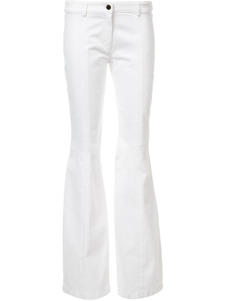 Michael Kors Bootcut Jeans, Women's, Size: 4, White, Cotton
