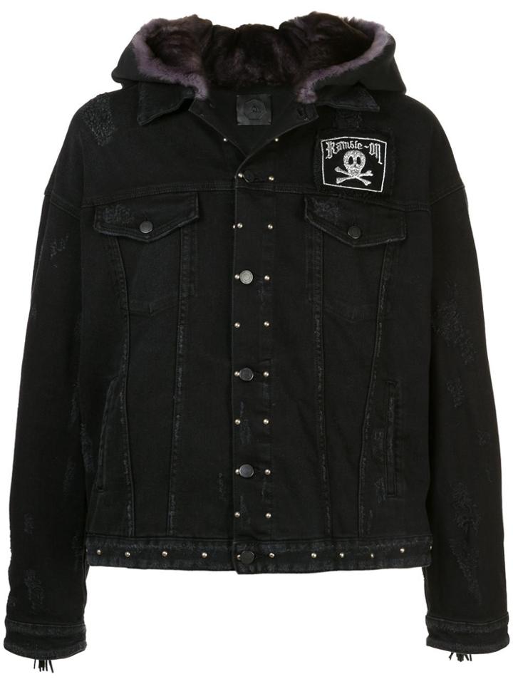 Alchemist Alchemist Fleetwood Fur Hood Trucker - Blue