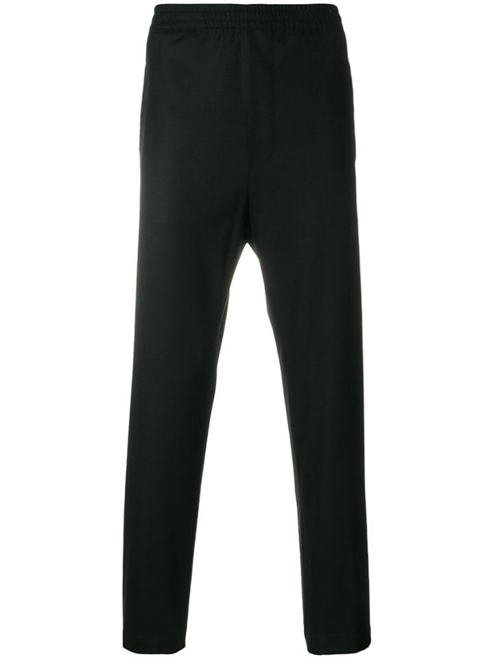 Mauro Grifoni Elasticated Waistband Trousers - Black