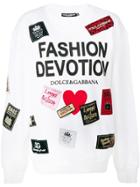 Dolce & Gabbana Fashion Devotion Print Sweatshirt - White