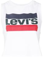 Levi's Cropped Logo Tank Top - White