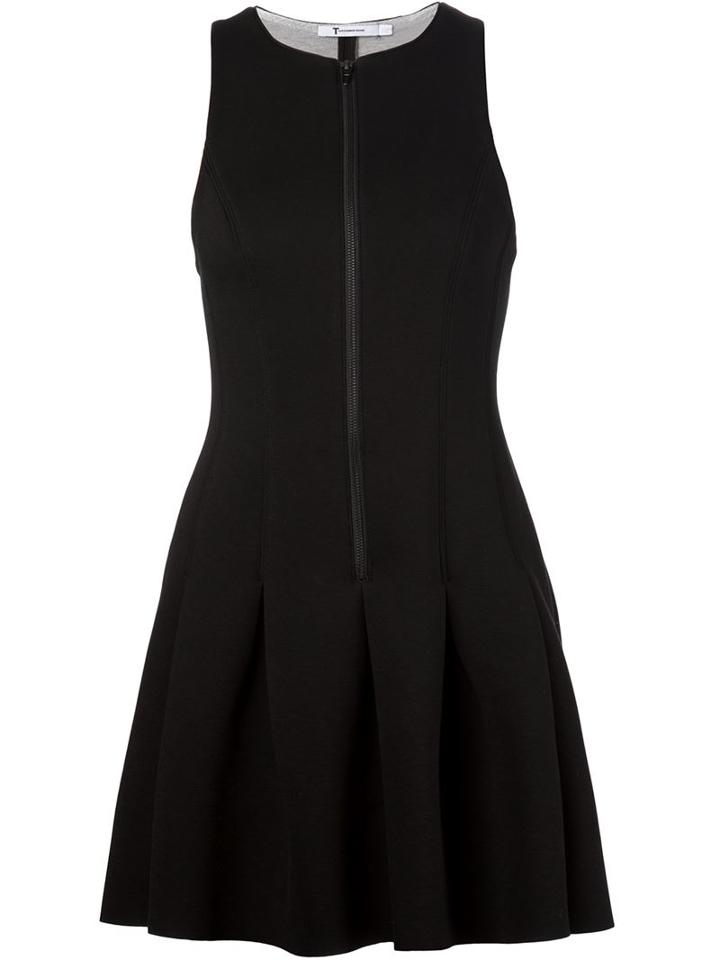 T By Alexander Wang Scuba Pleated Dress
