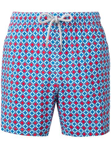 Capricode Printed Swim Shorts - Red