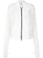 Lost & Found Rooms Mesh Bomber Jacket - White