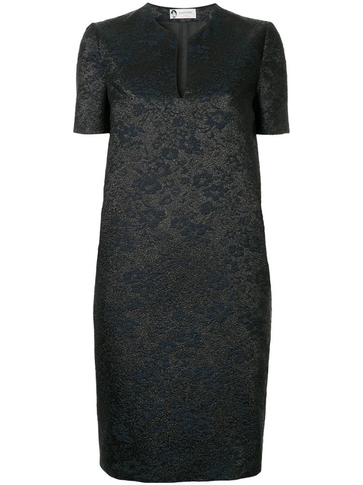 Lanvin Jacquard Effect Dress - Blue