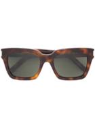 Saint Laurent Eyewear Chunky Frame Sunglasses - Brown