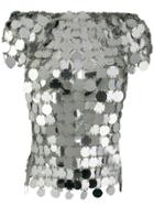 Paco Rabanne Mirrored Top - Silver