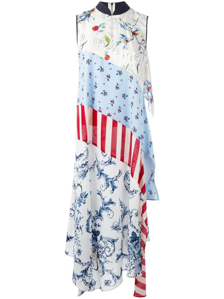Antonio Marras Patchwork Maxi Dress - Blue