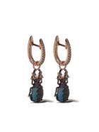 Annoushka 18kt Rose Gold Mythology Beetle Earrings - 18ct Rose Gold