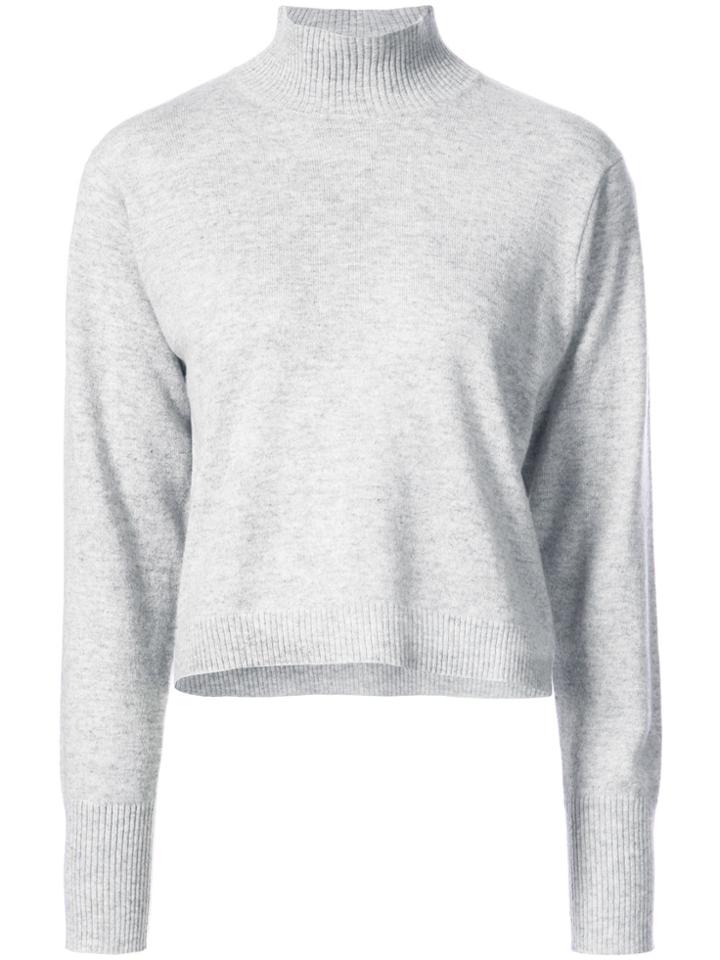 Le Kasha Turtle-neck Fitted Sweater - Grey