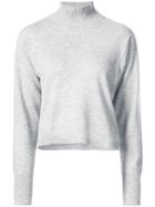 Le Kasha Turtle-neck Fitted Sweater - Grey