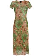 Jean Paul Gaultier Vintage Patterned Short Sleeve Dress, Women's, Size: 40