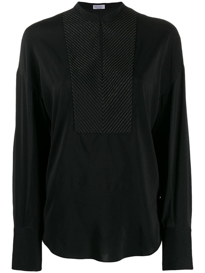 Brunello Cucinelli Long Sleeved Blouse - Black