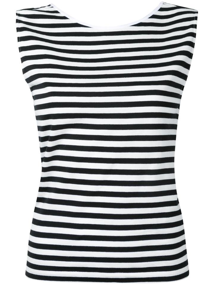 Cityshop - Striped Vest Top - Women - Cotton - One Size, White, Cotton