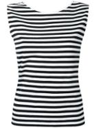Cityshop - Striped Vest Top - Women - Cotton - One Size, White, Cotton