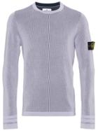 Stone Island Purple Logo Patch Pullover - Pink & Purple