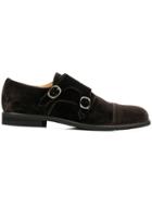 Steve's Velvet Derby Shoes - Brown