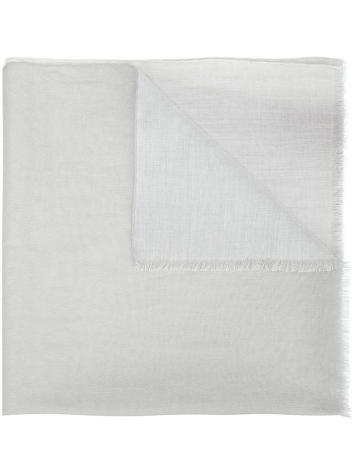 'nick Back' Scarf, Adult Unisex, White, Cotton, Title Of Work