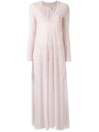Forte Forte Striped Linen Maxi Dress, Women's, Size: I, Red, Linen/flax